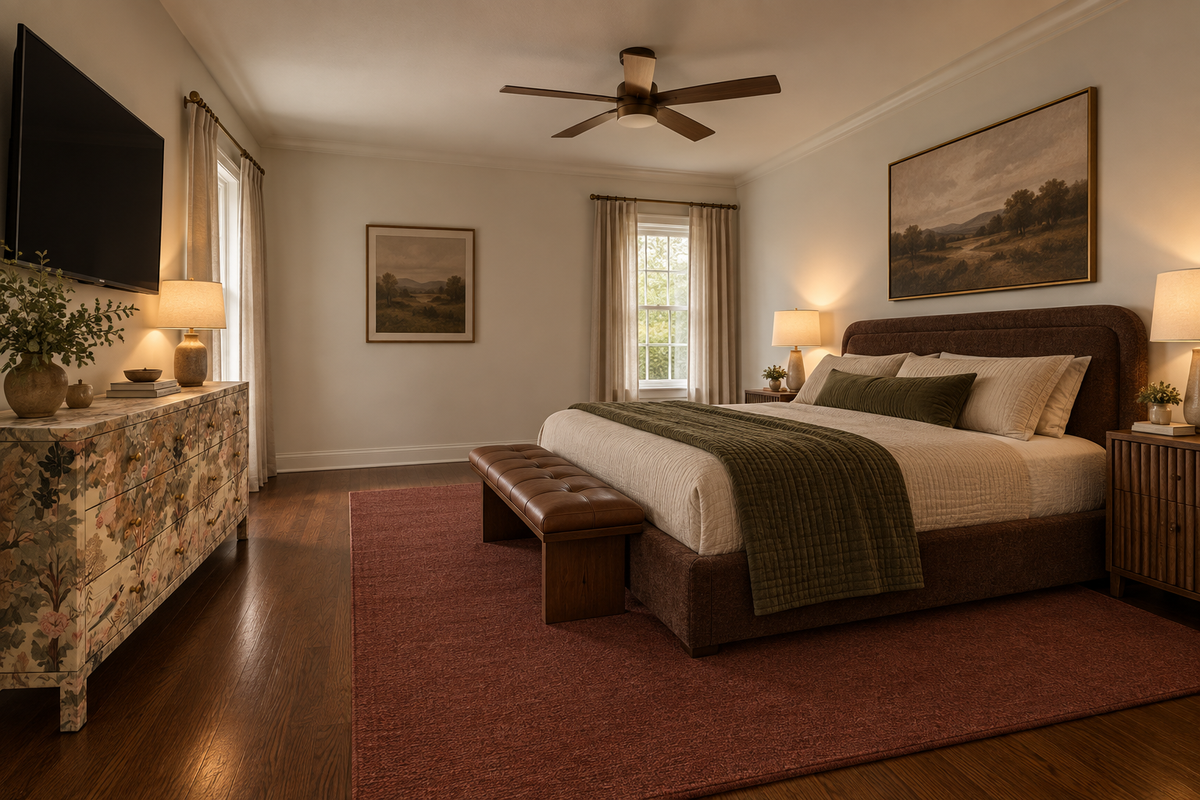 The primary bedroom