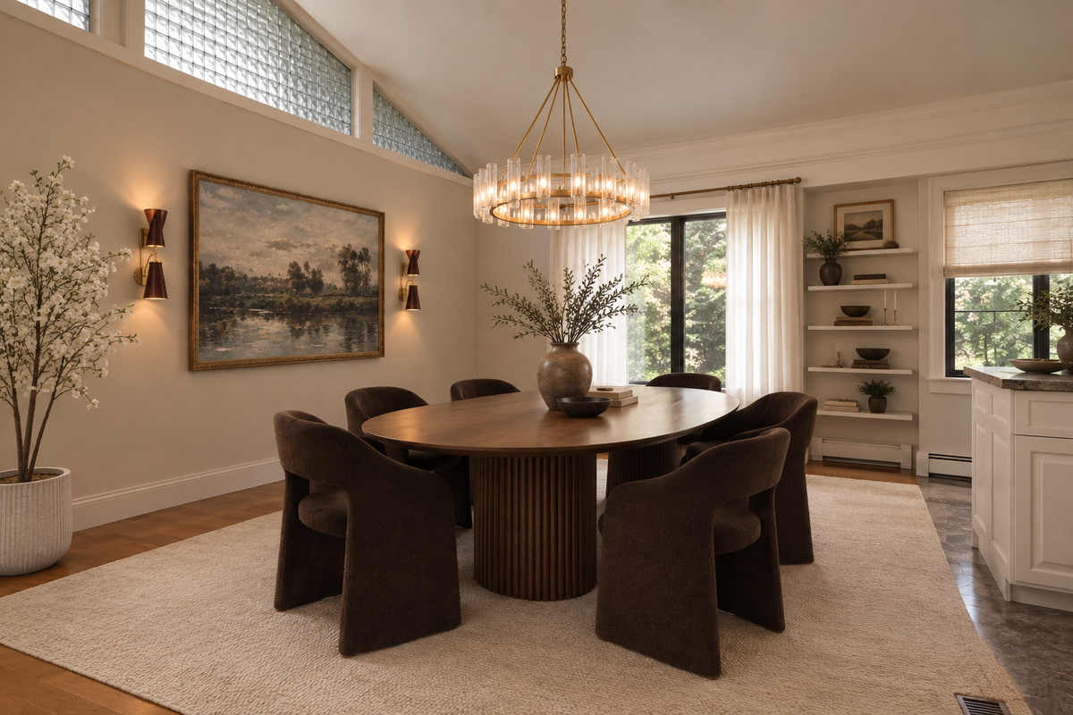 The dining room